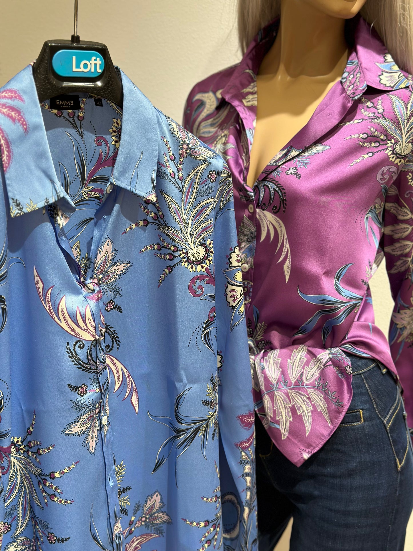Camicia in twill Emme Marella fantasia