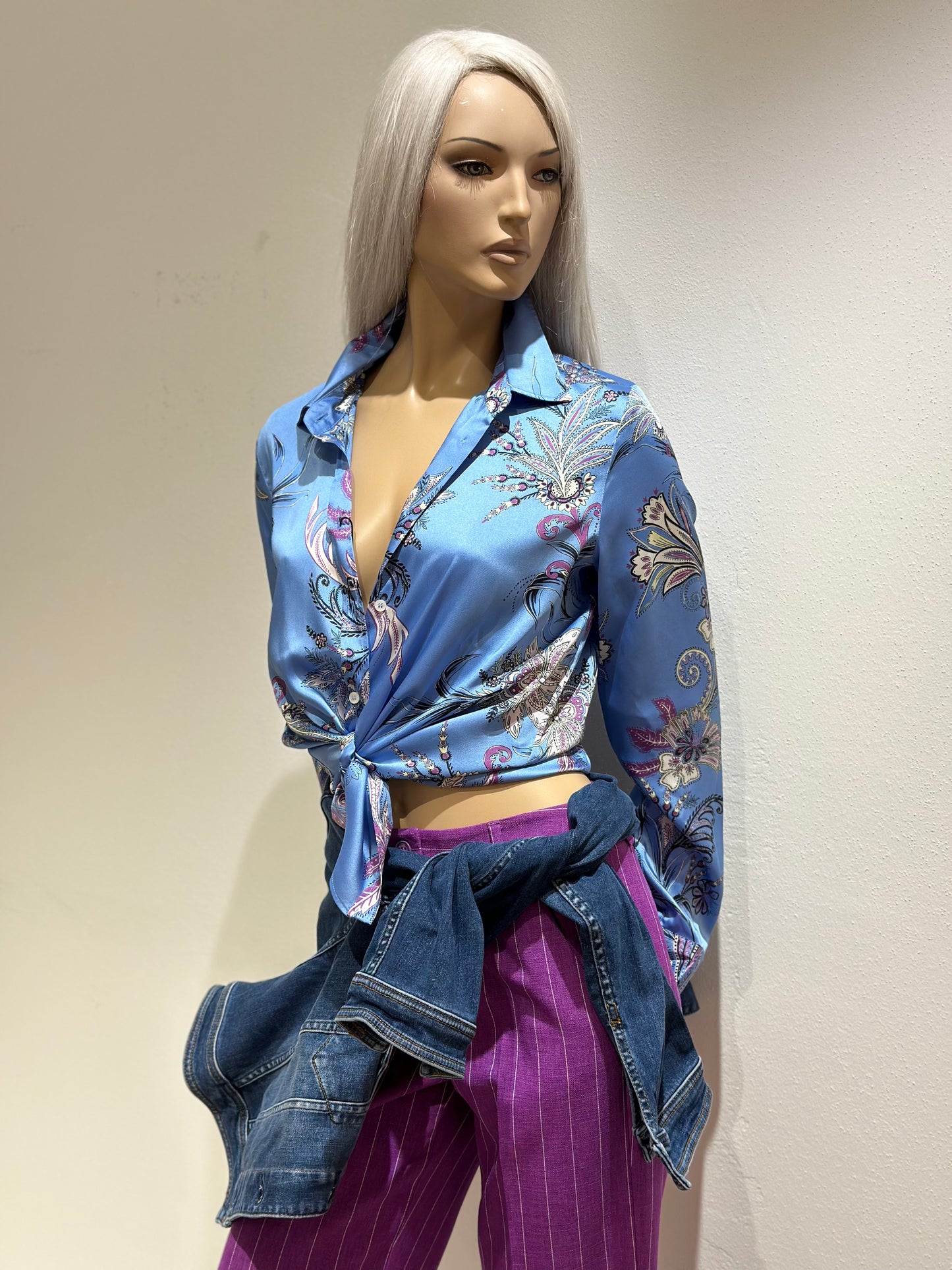 Camicia in twill Emme Marella fantasia