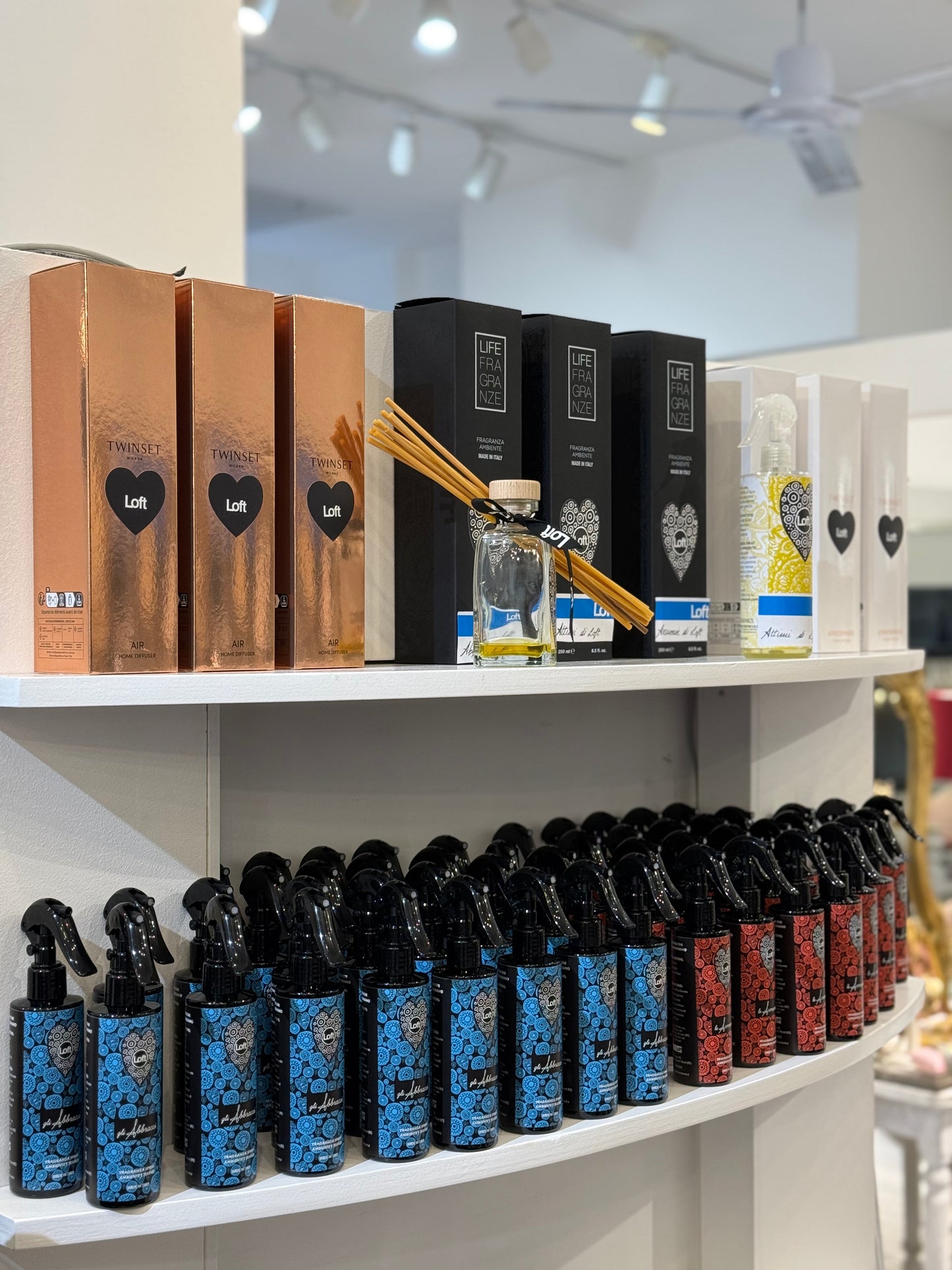 PROFUMO PER TESSUTI E MACCHINA DI LOFT