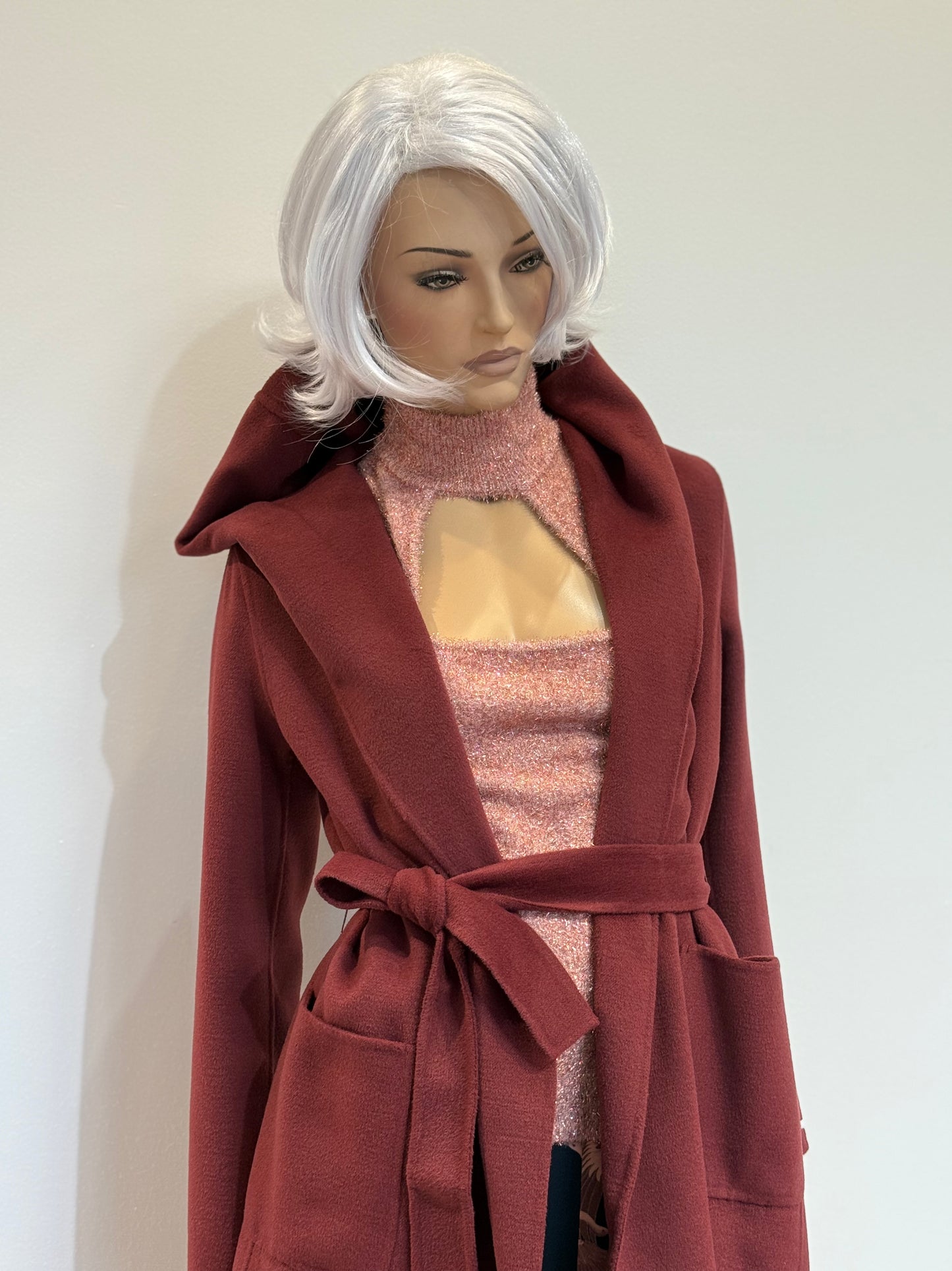 Cappotto in doublè con cappuccio Emme Marella