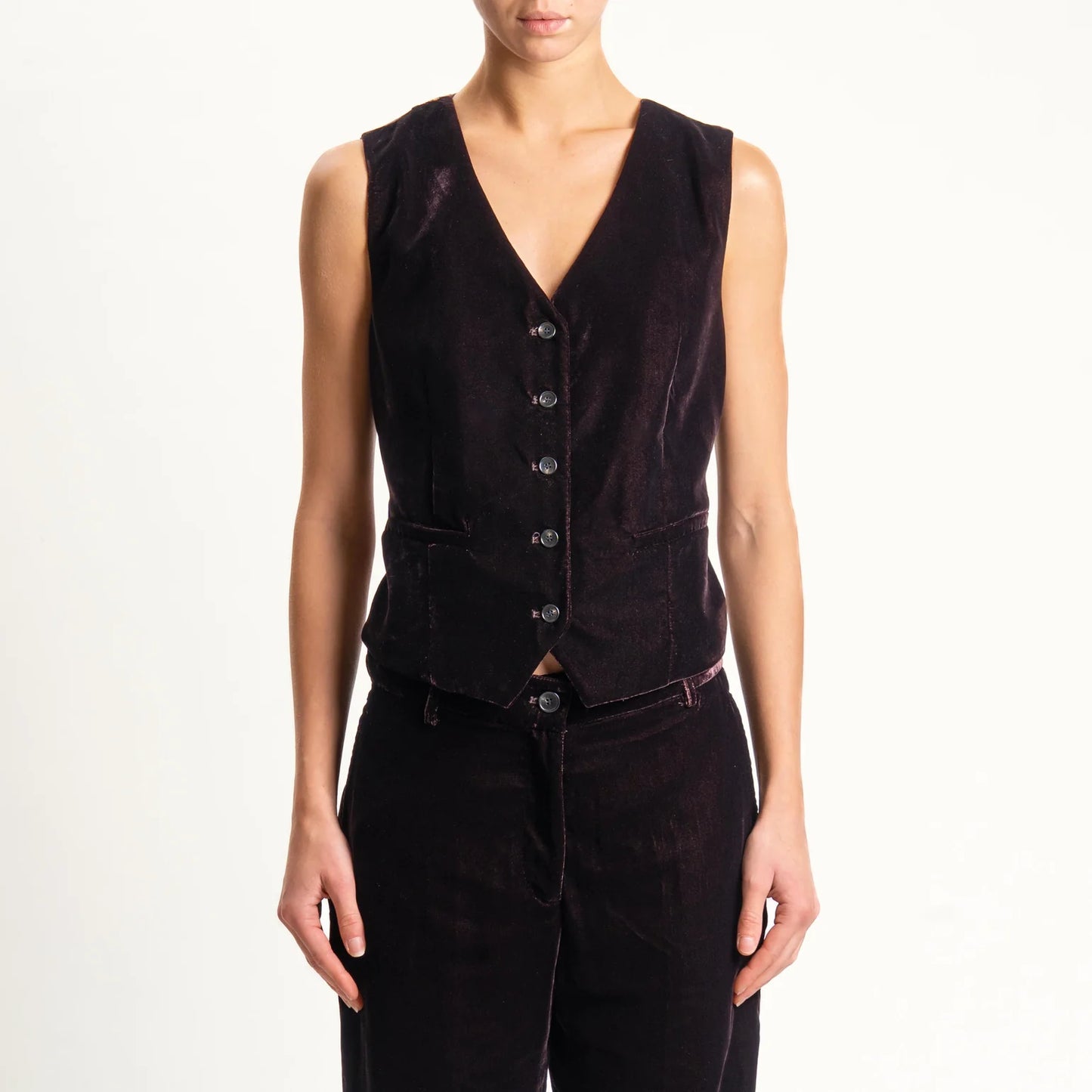 GILET IN VELLUTO E FANTASIA