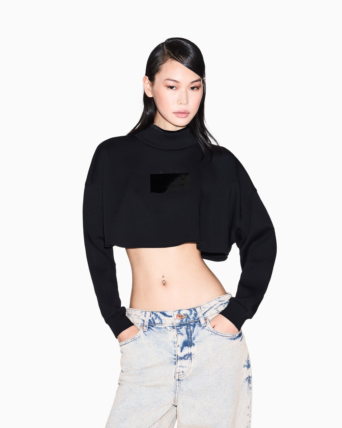 FELPA CROPPED ARMANI EXCHANGE