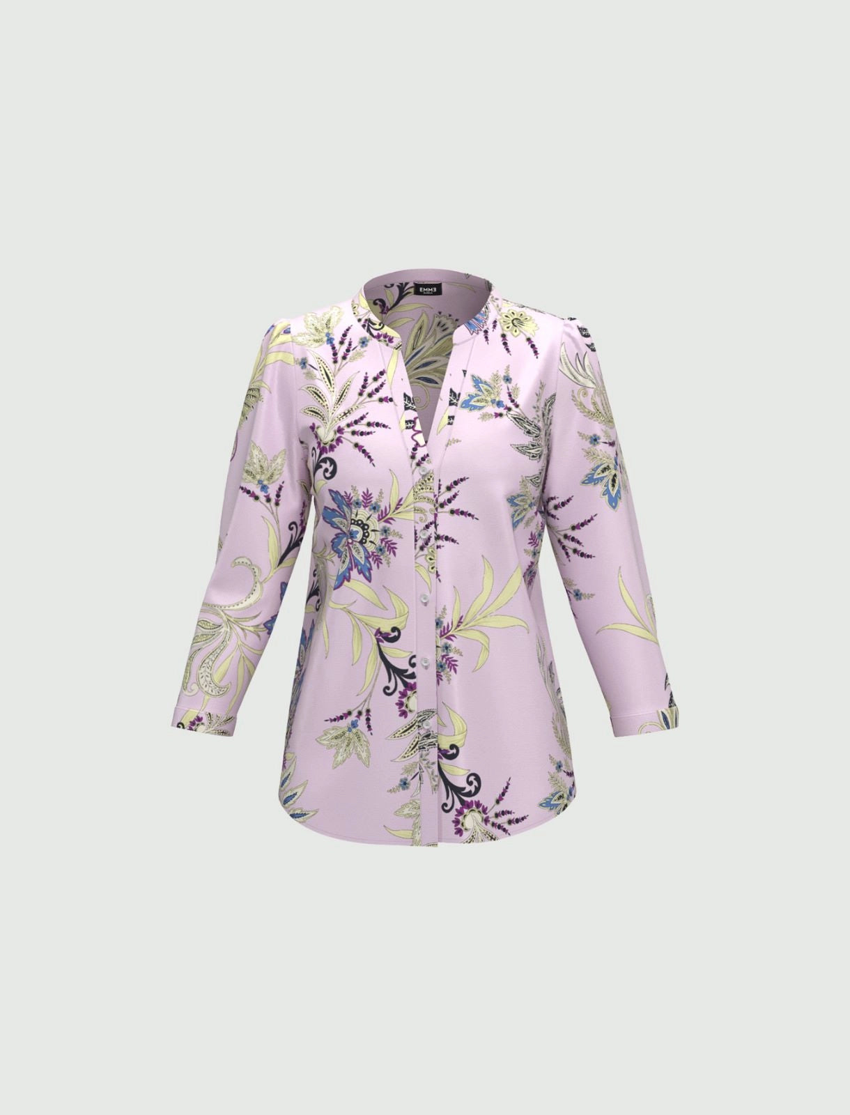 Blusa in twill stampato