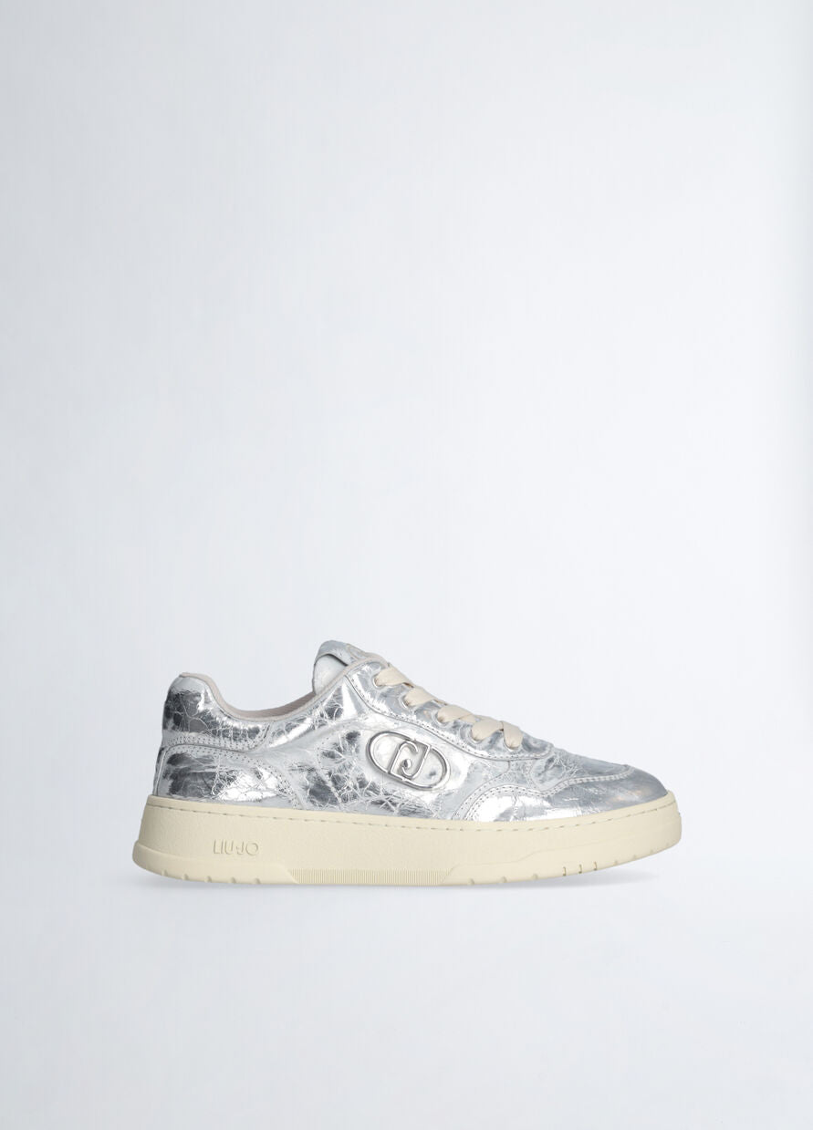 Sneakers argento effetto used Liu.Jo