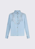 Camicia in denim con pizzo LIU JO