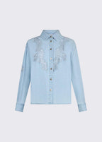 Camicia in denim con pizzo LIU JO