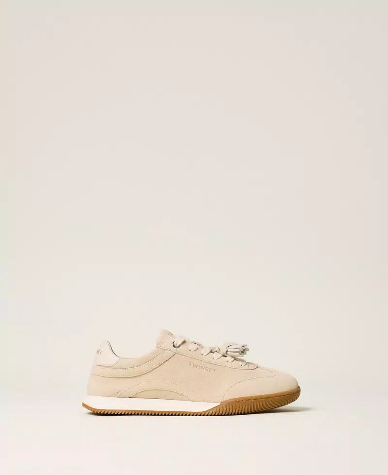 Sneakers in pelle scamosciata TWINSET