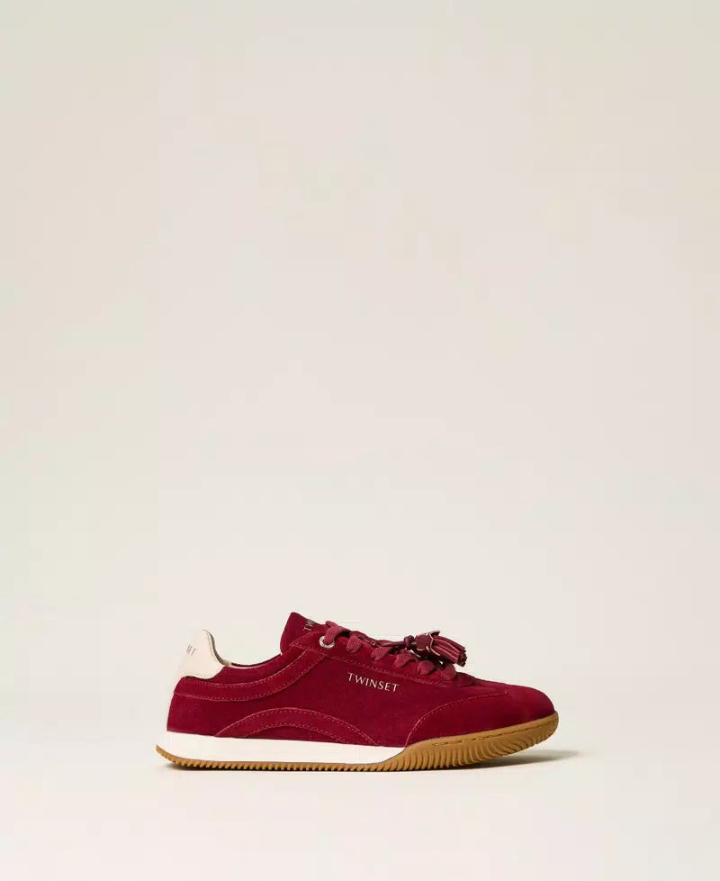 Sneakers in pelle scamosciata TWINSET