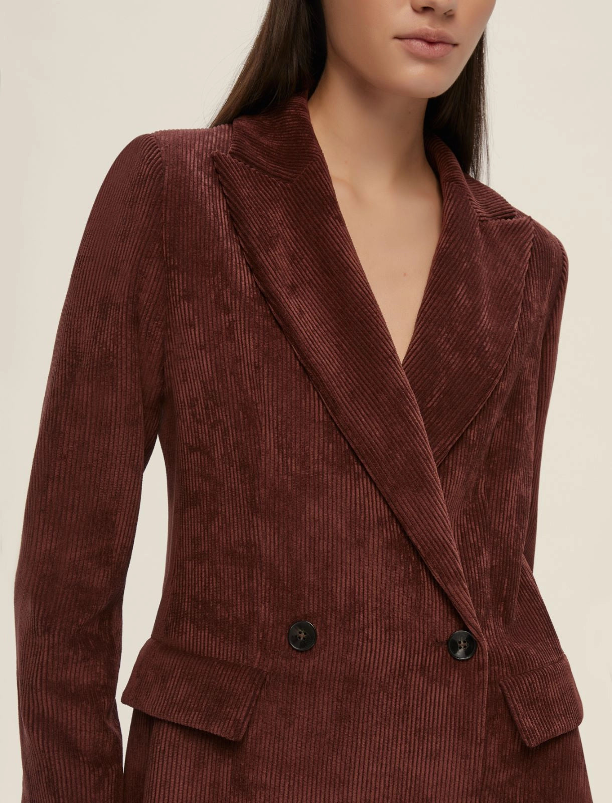 Blazer velluto coste doppiopetto Emme Marella