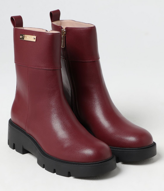 Biker Twinset bordeaux