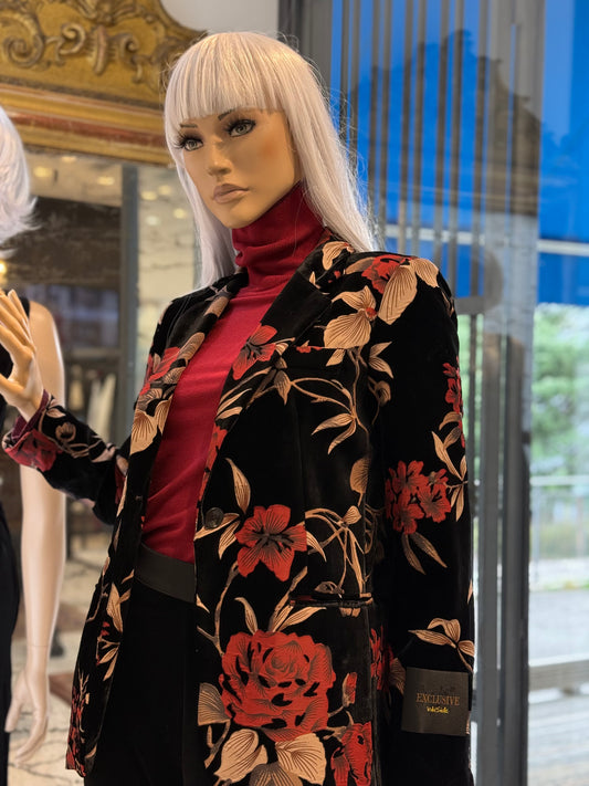 Giacca in velluto devore’