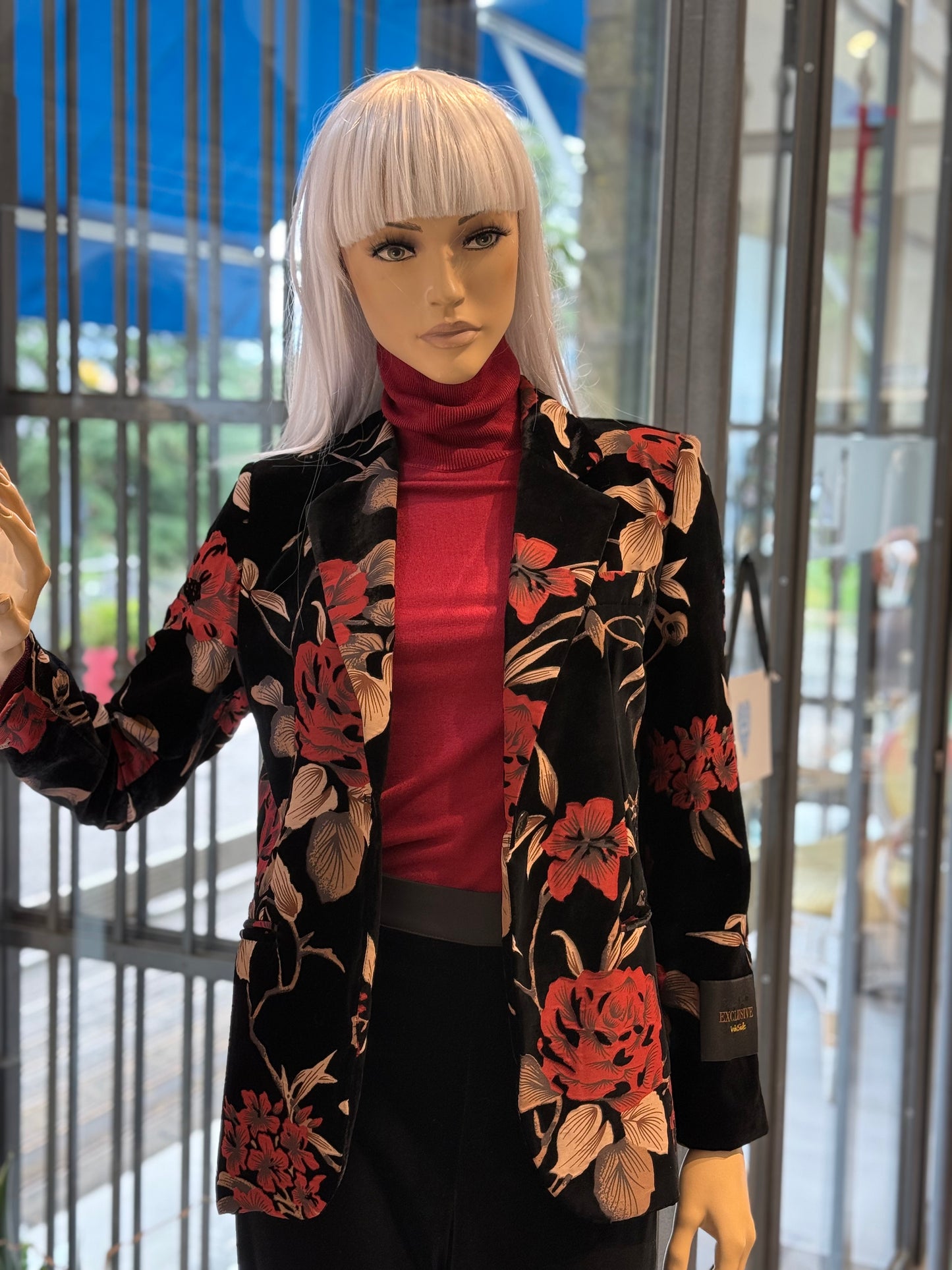 Giacca in velluto devore’