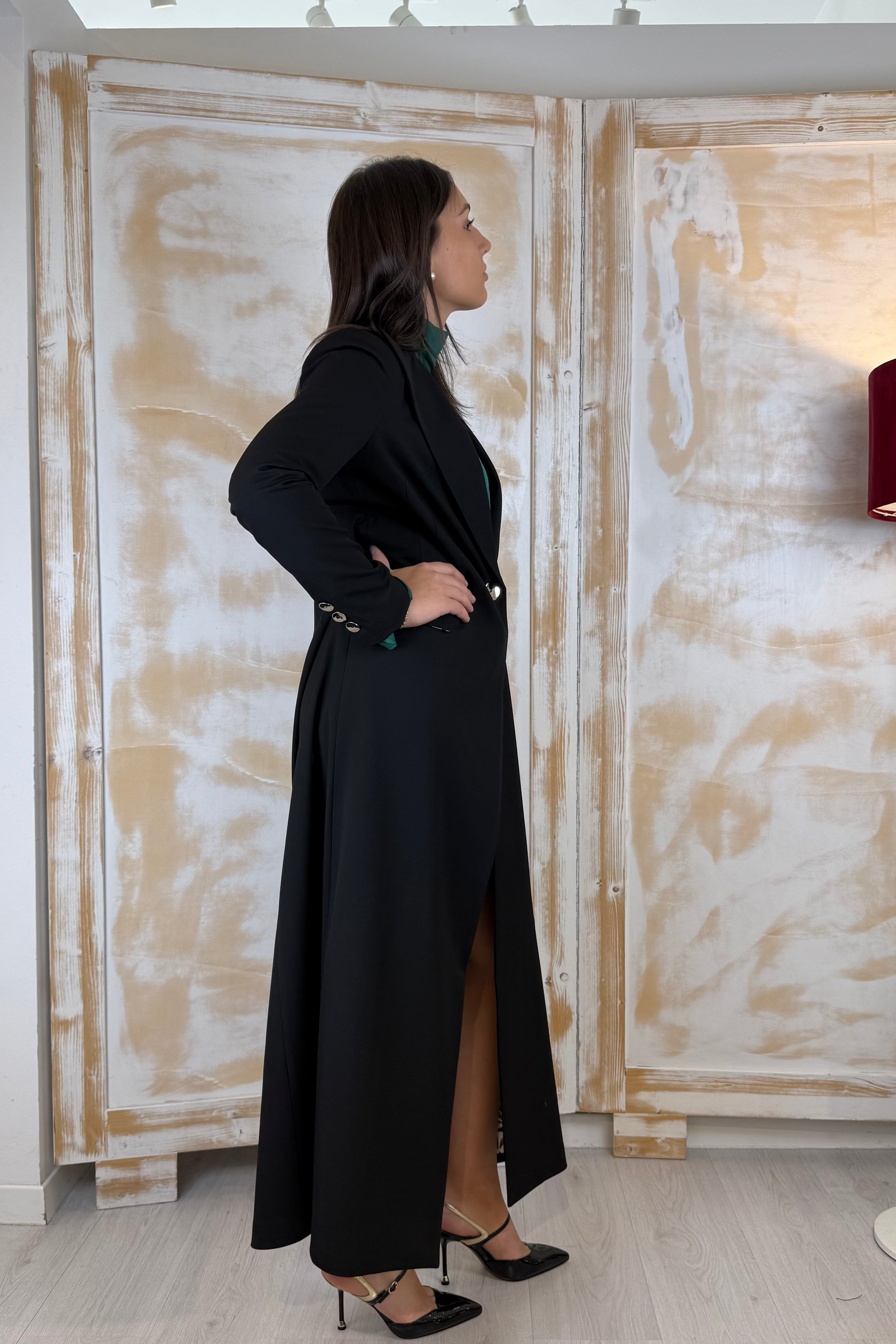 Cappotto lungo elegante LANACAPRINA