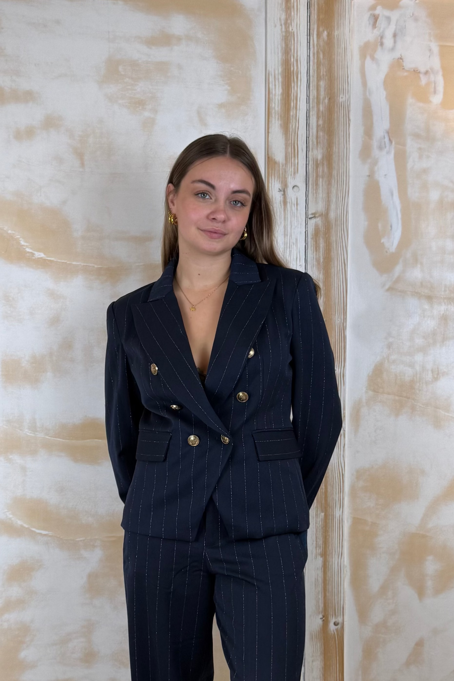 Blazer doppio petto gessato LIU JO