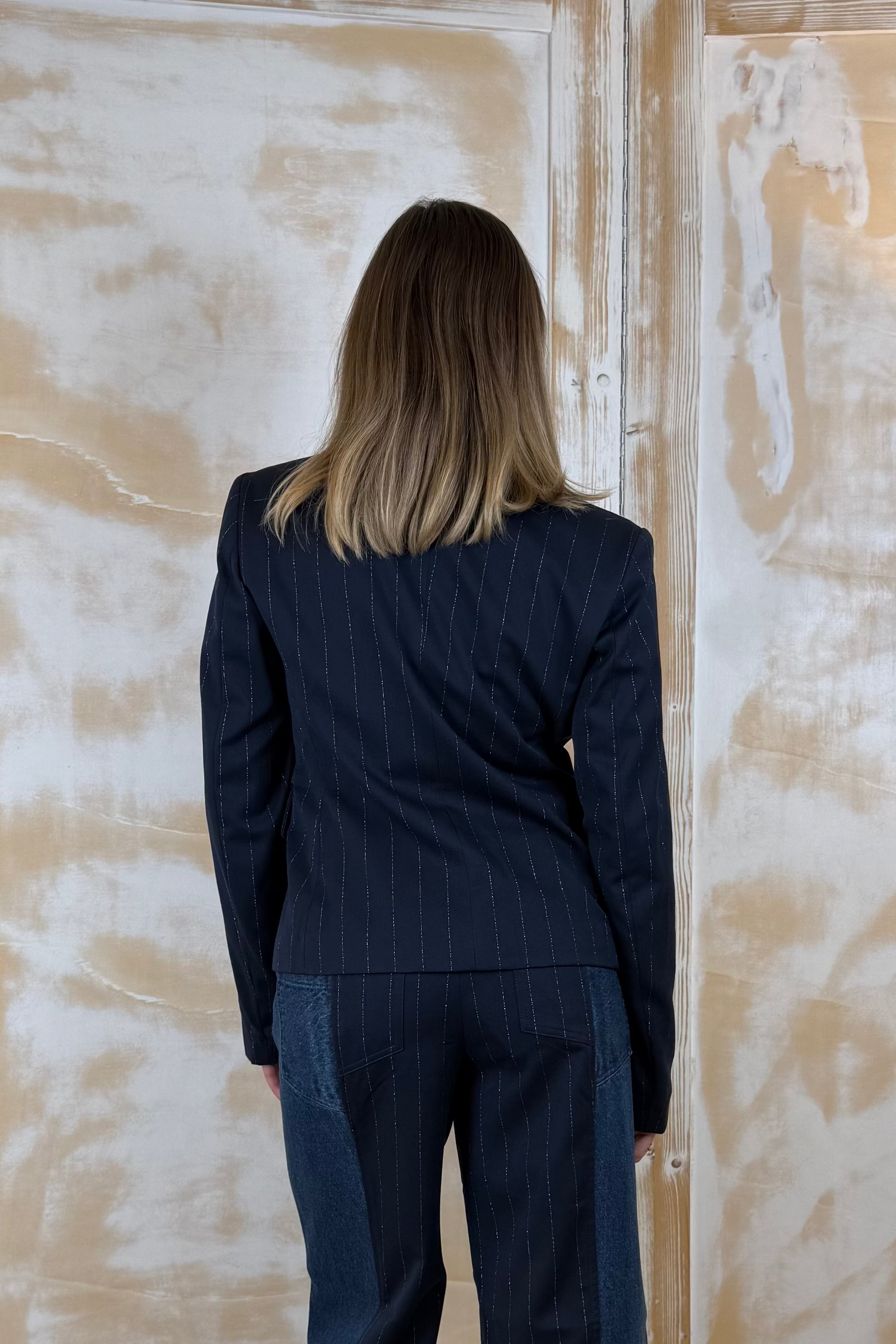 Blazer doppio petto gessato LIU JO