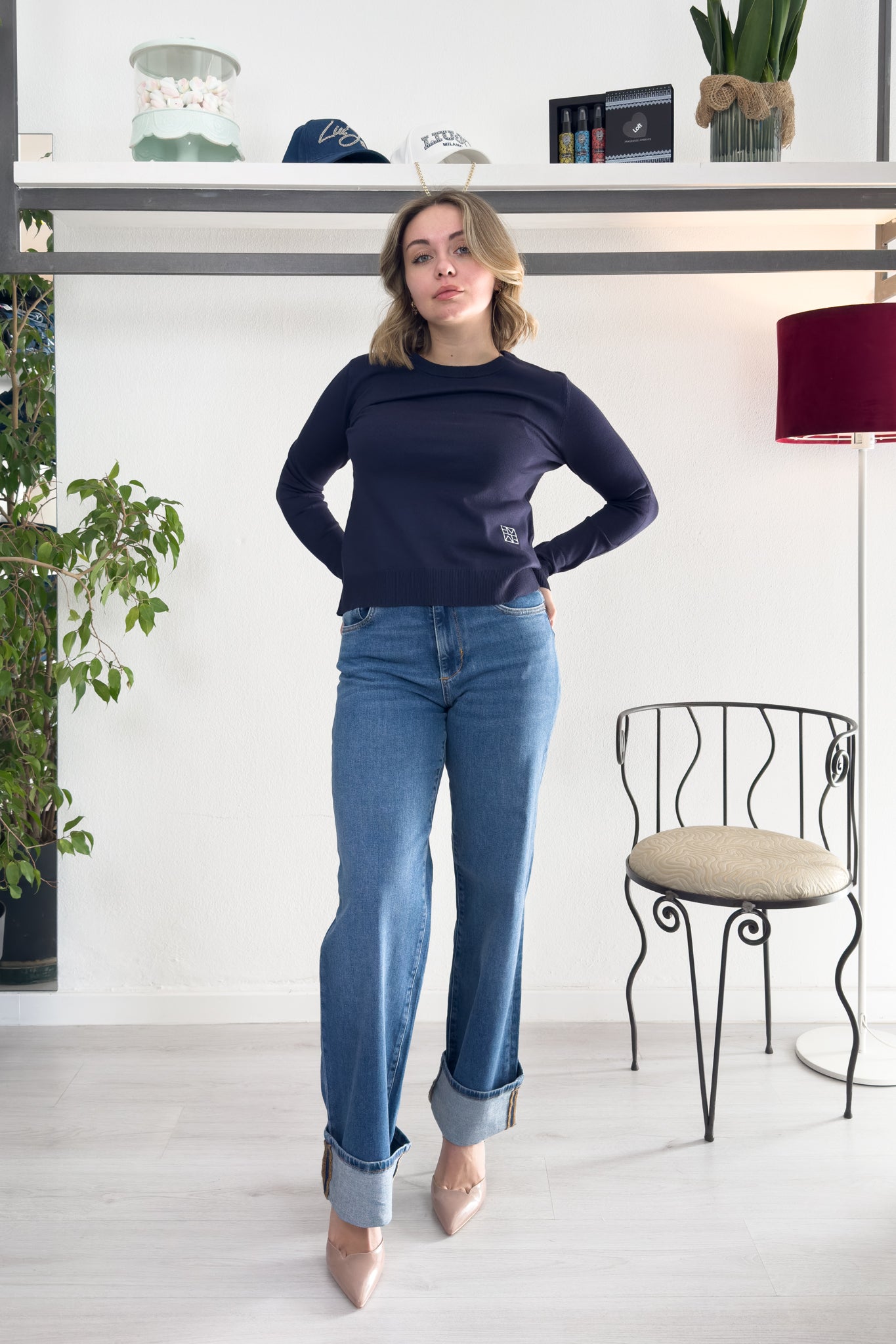 Maglia in misto viscosa stretch EMME