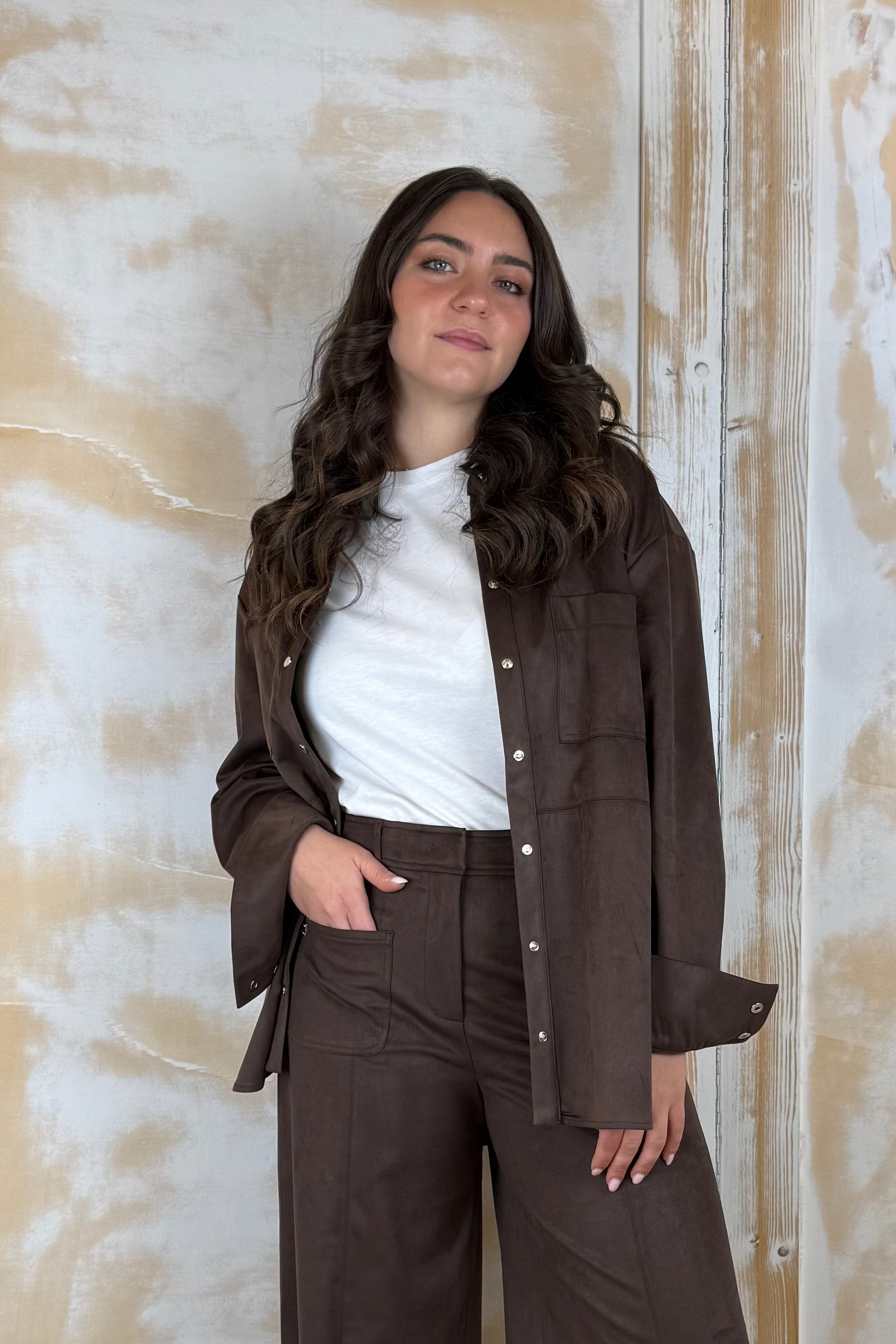Camicia effetto suede MANILA GRACE