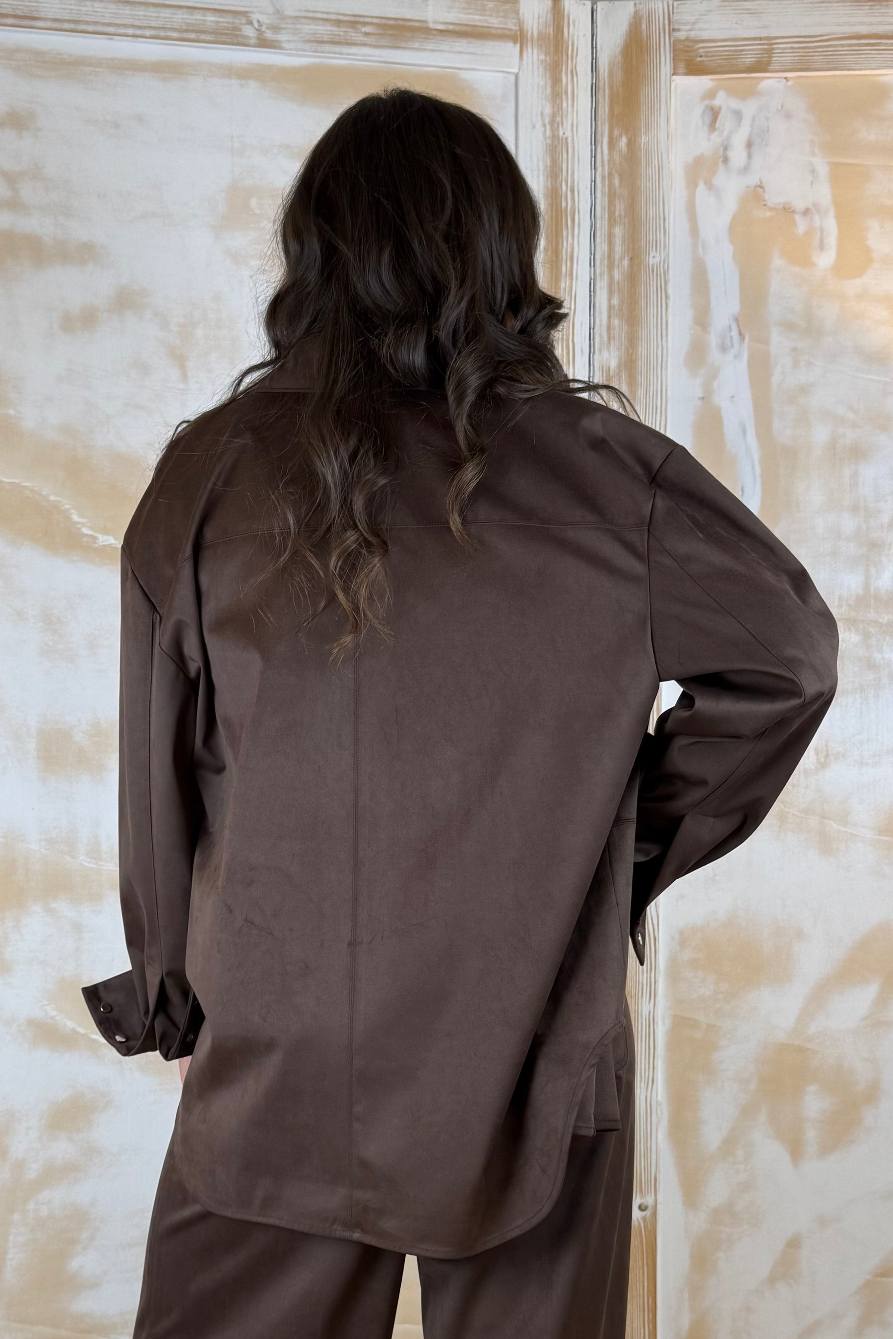 Camicia effetto suede MANILA GRACE