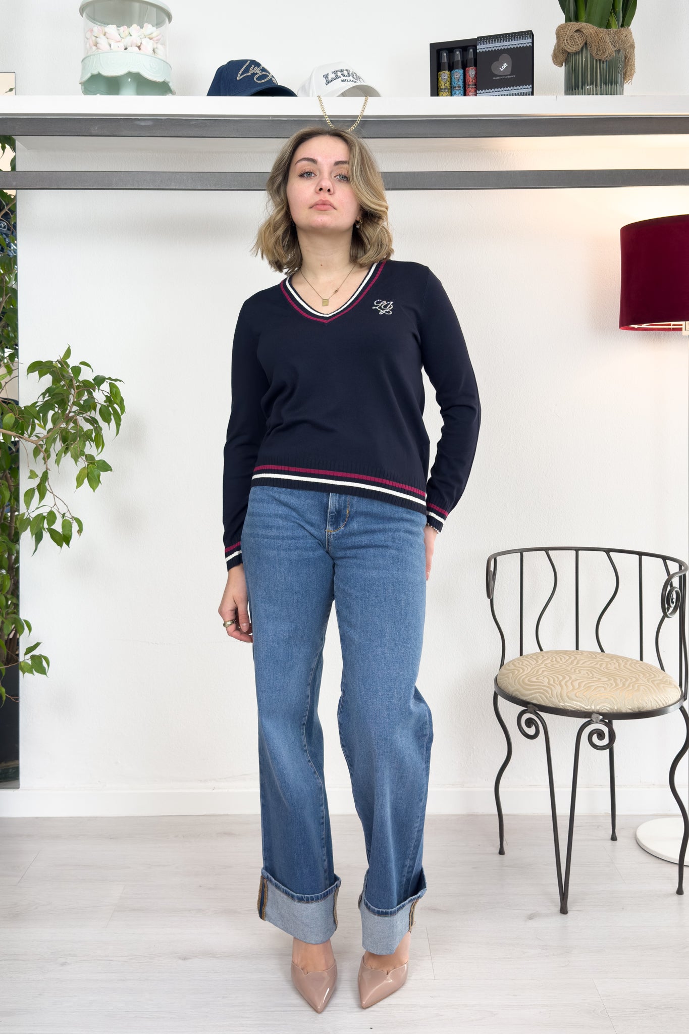 Maglia a maniche lunghe college LIU JO