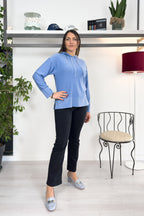 Maglia con cappuccio con micro paillettes EMME