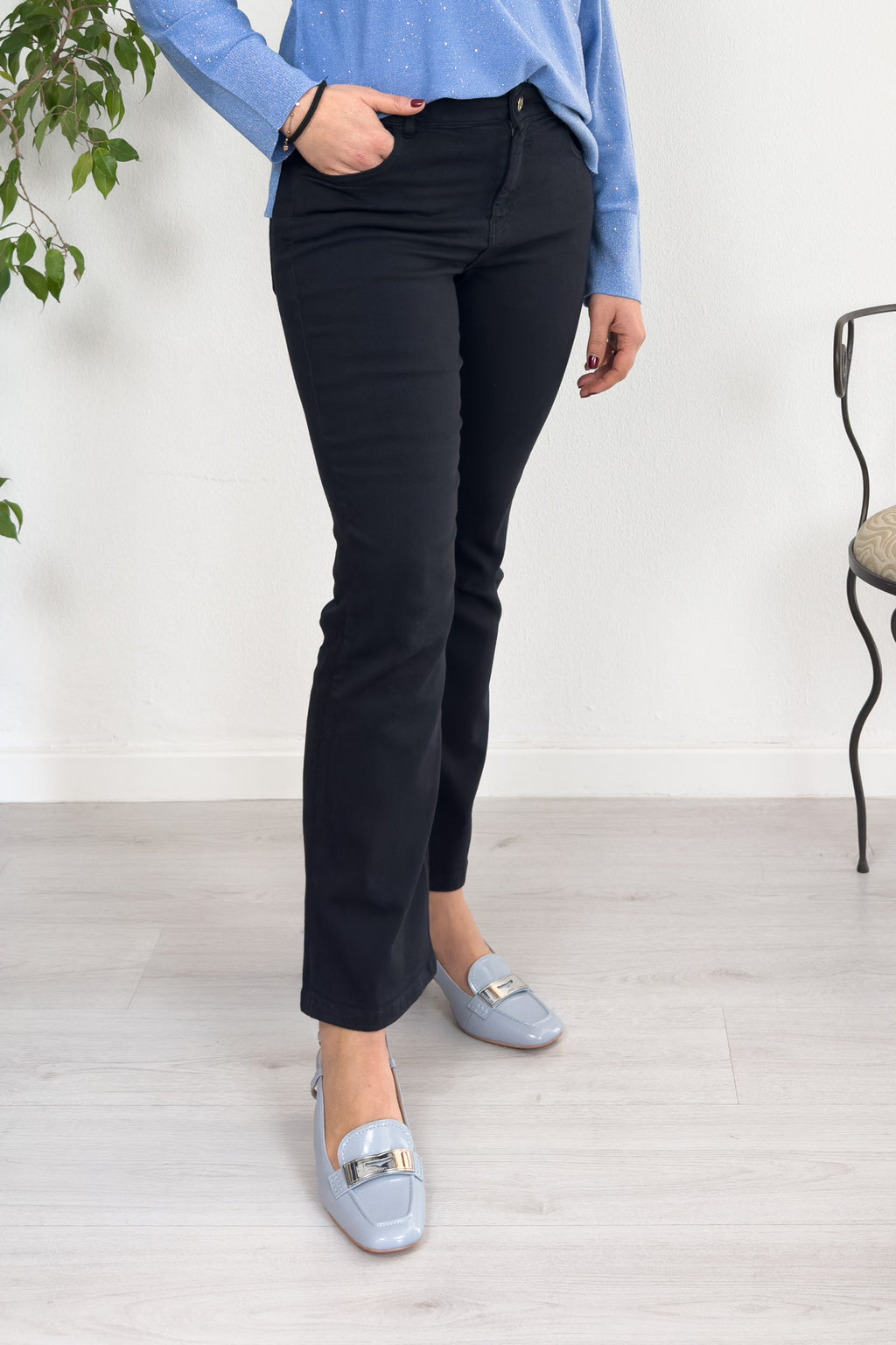 Pantalone in gabardina stretch EMME