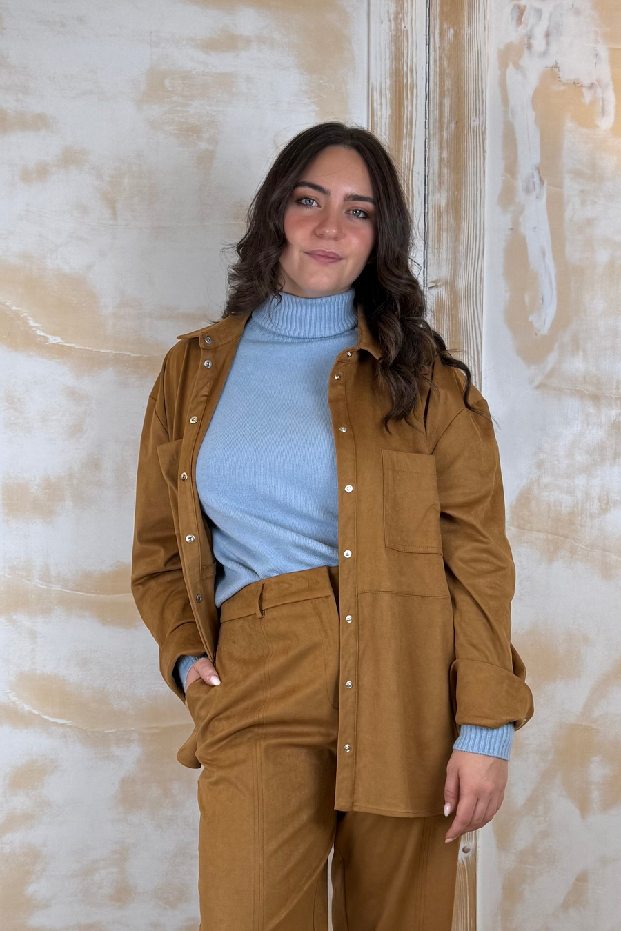 Camicia effetto suede MANILA GRACE