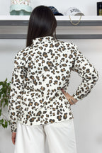 Blusa in popeline di cotone stampato EMME