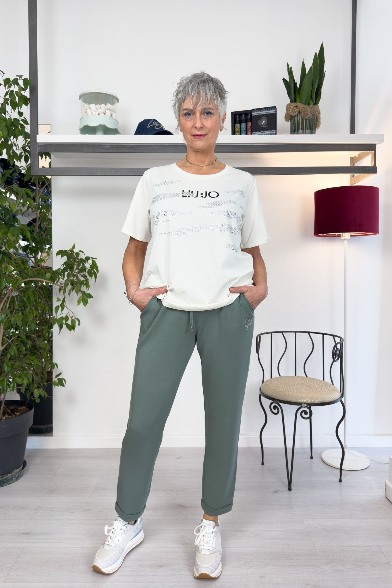 T-shirt con applicazioni LIU JO