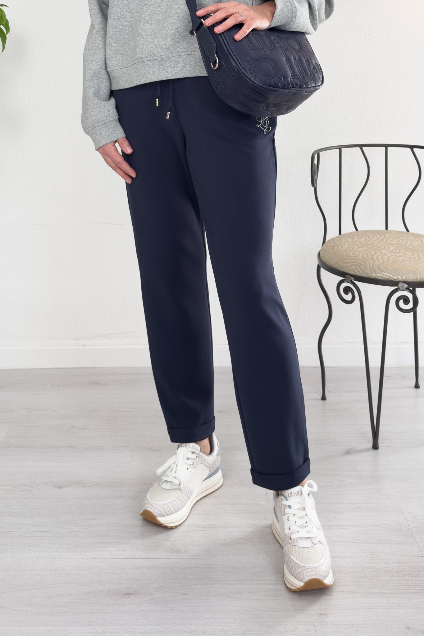 Pantaloni jogging scuba LIU JO - Blu notte
