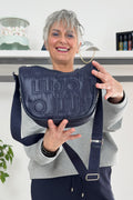 Borsa a tracolla media in nylon opaco LIU JO