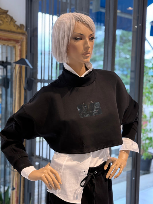 FELPA CROPPED ARMANI EXCHANGE