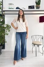 T-shirt in jersey e mesh LIU JO
