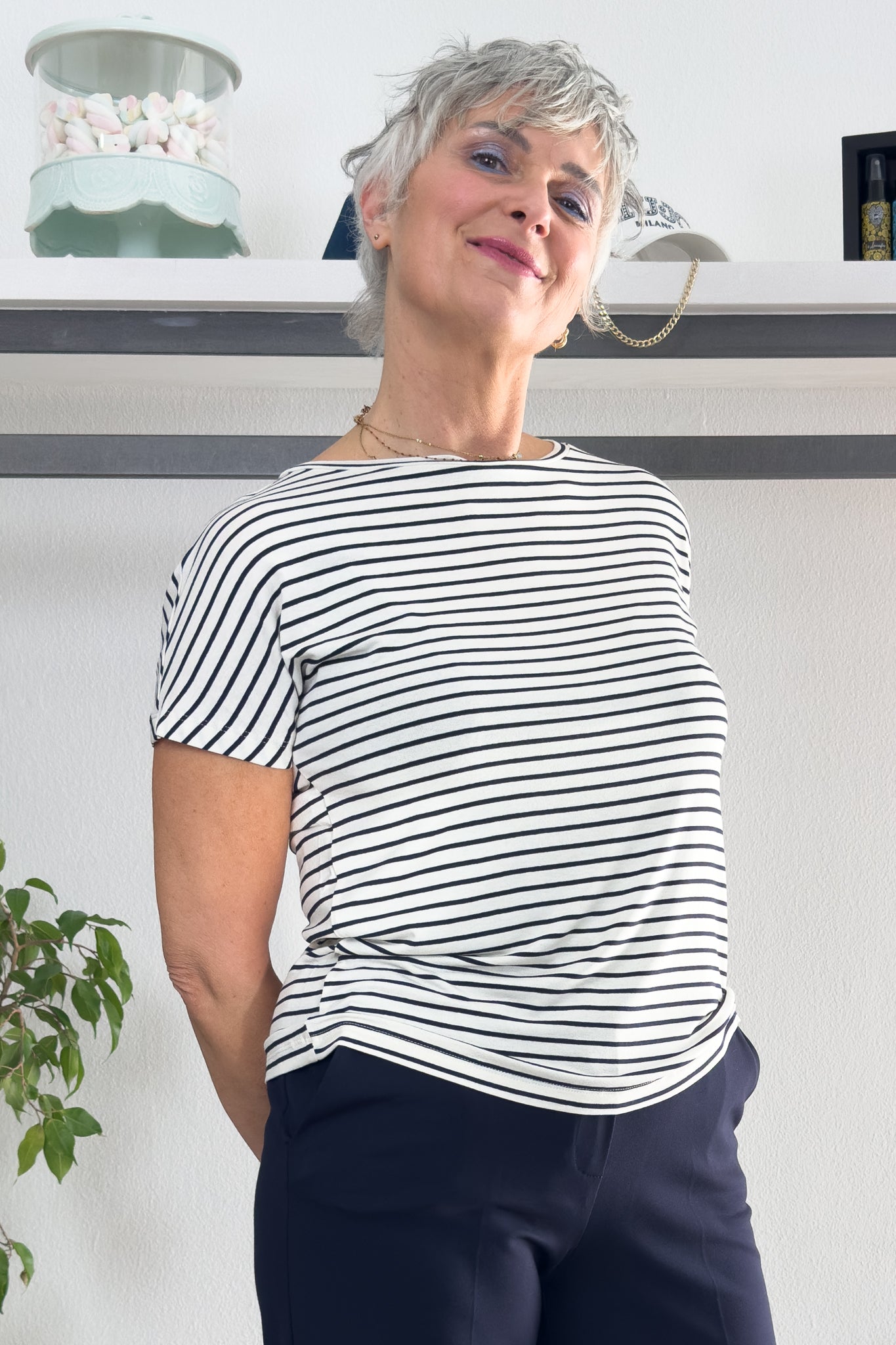 T-shirt in jersey interlock EMME