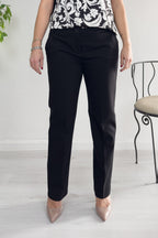Pantalone in doppio di cotone stretch EMME