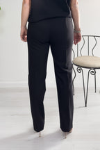 Pantalone in doppio di cotone stretch EMME