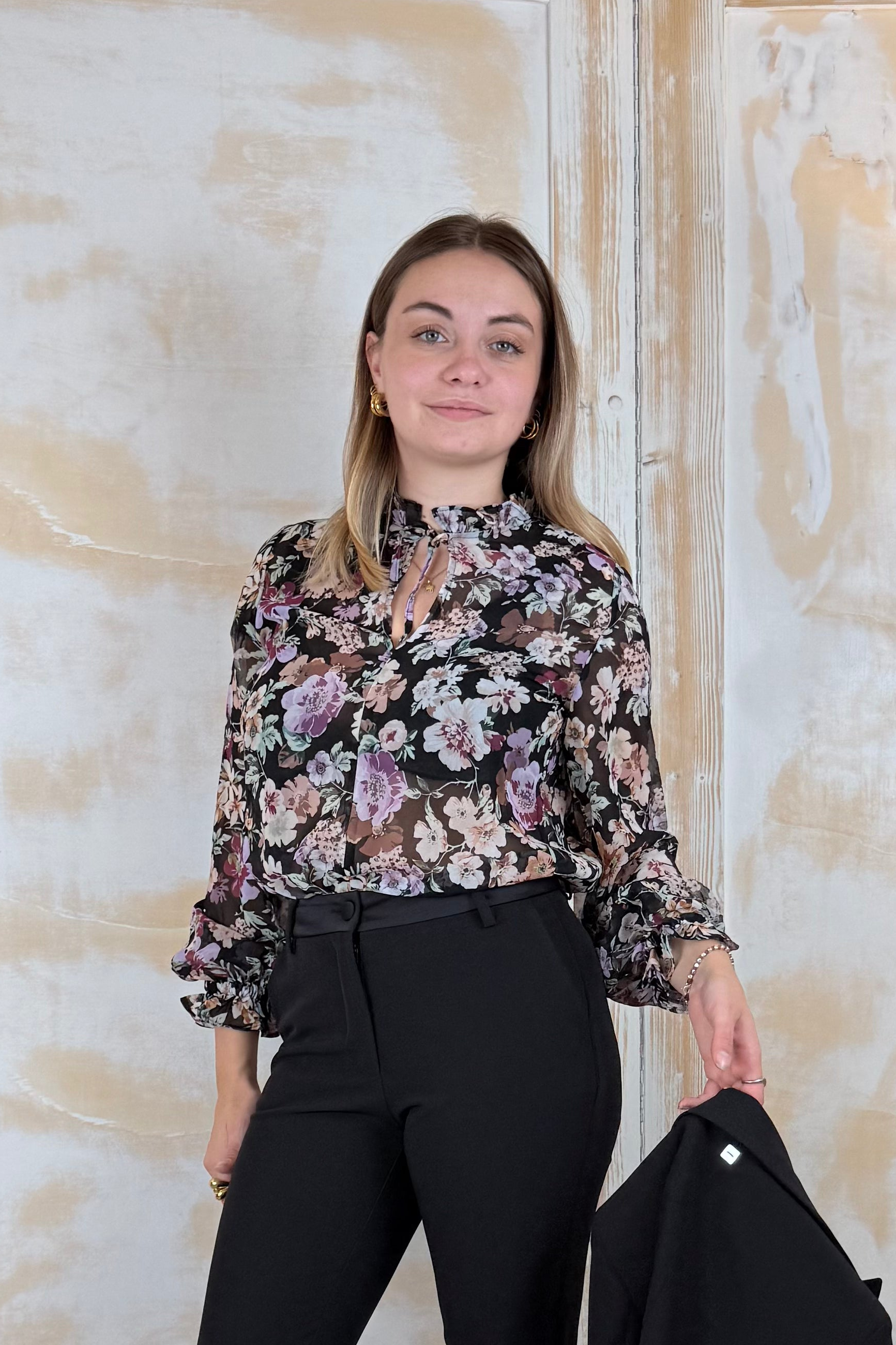 Camicia coreana stampa floreale EMME