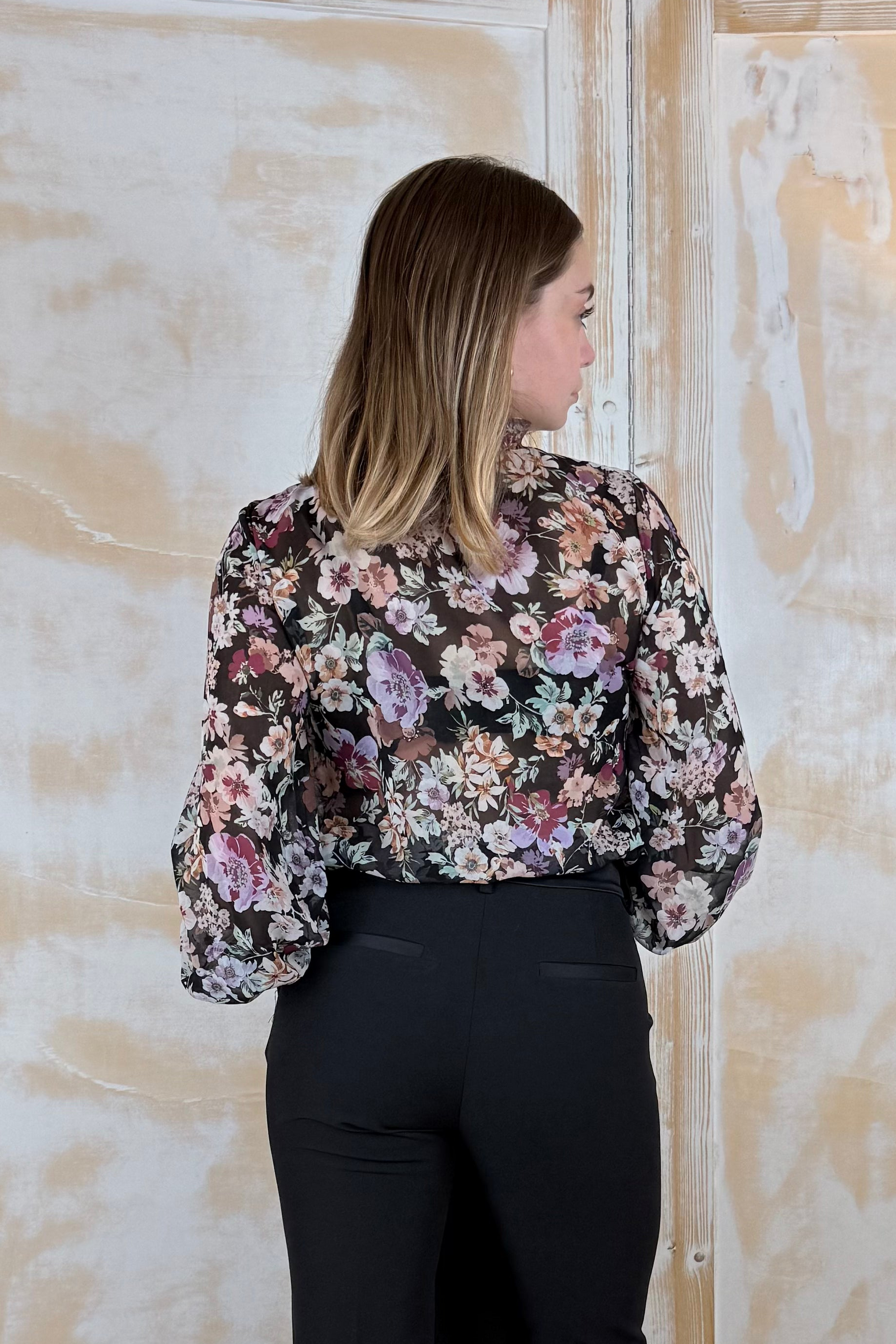 Camicia coreana stampa floreale EMME