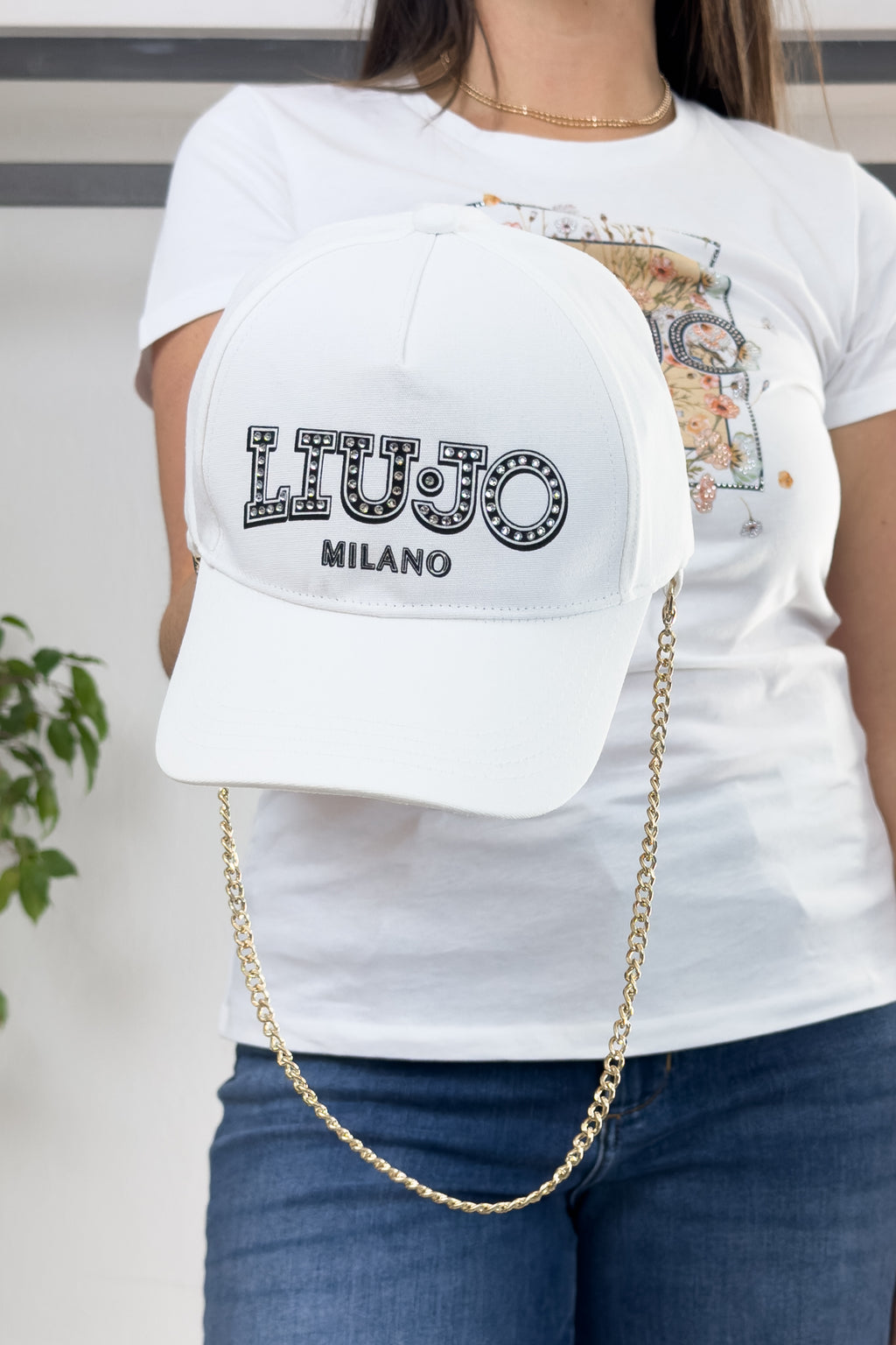 Cappello baseball con logo e catane LIU JO