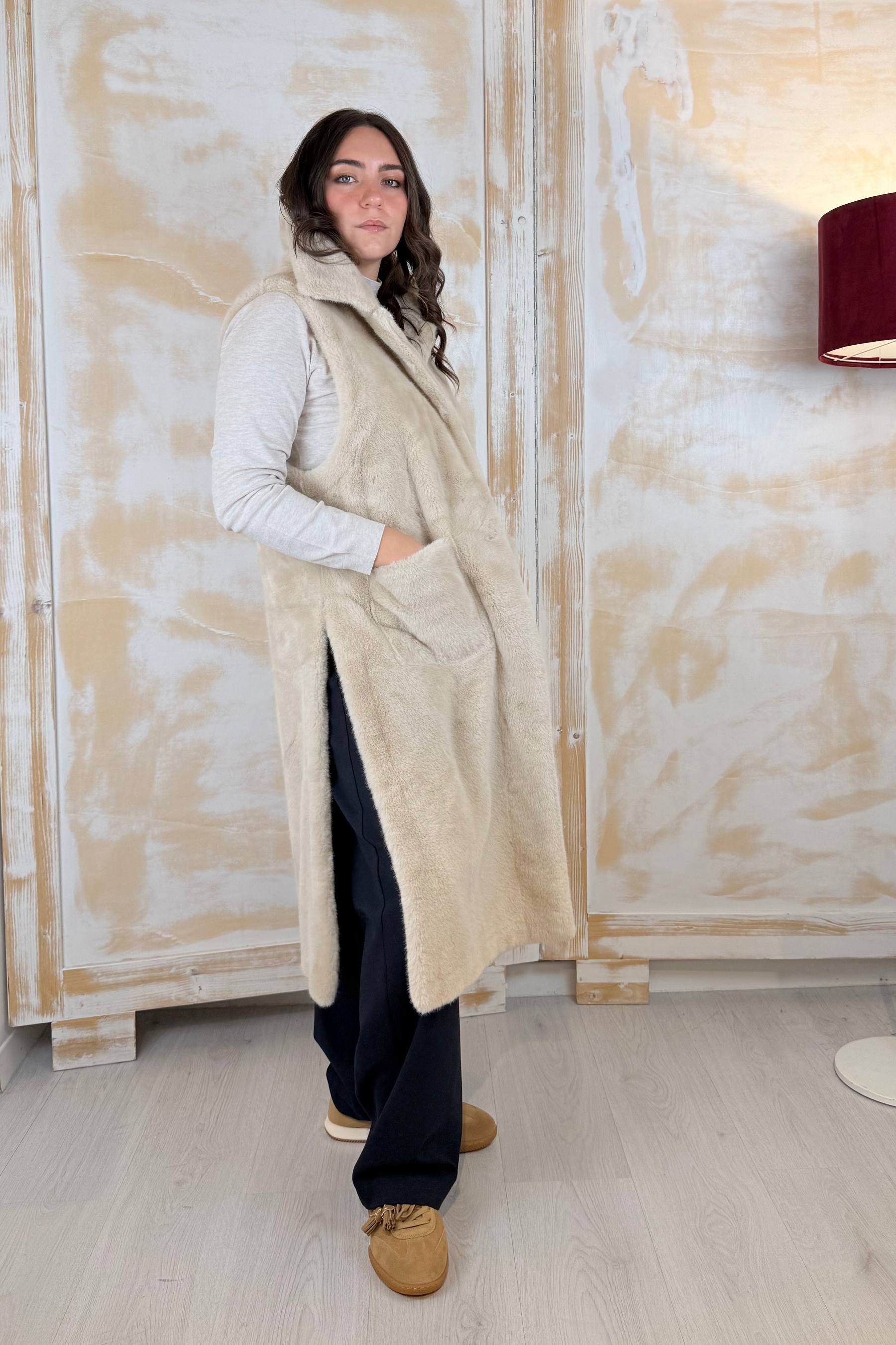 Gilet double-face in eco-montone LIU JO