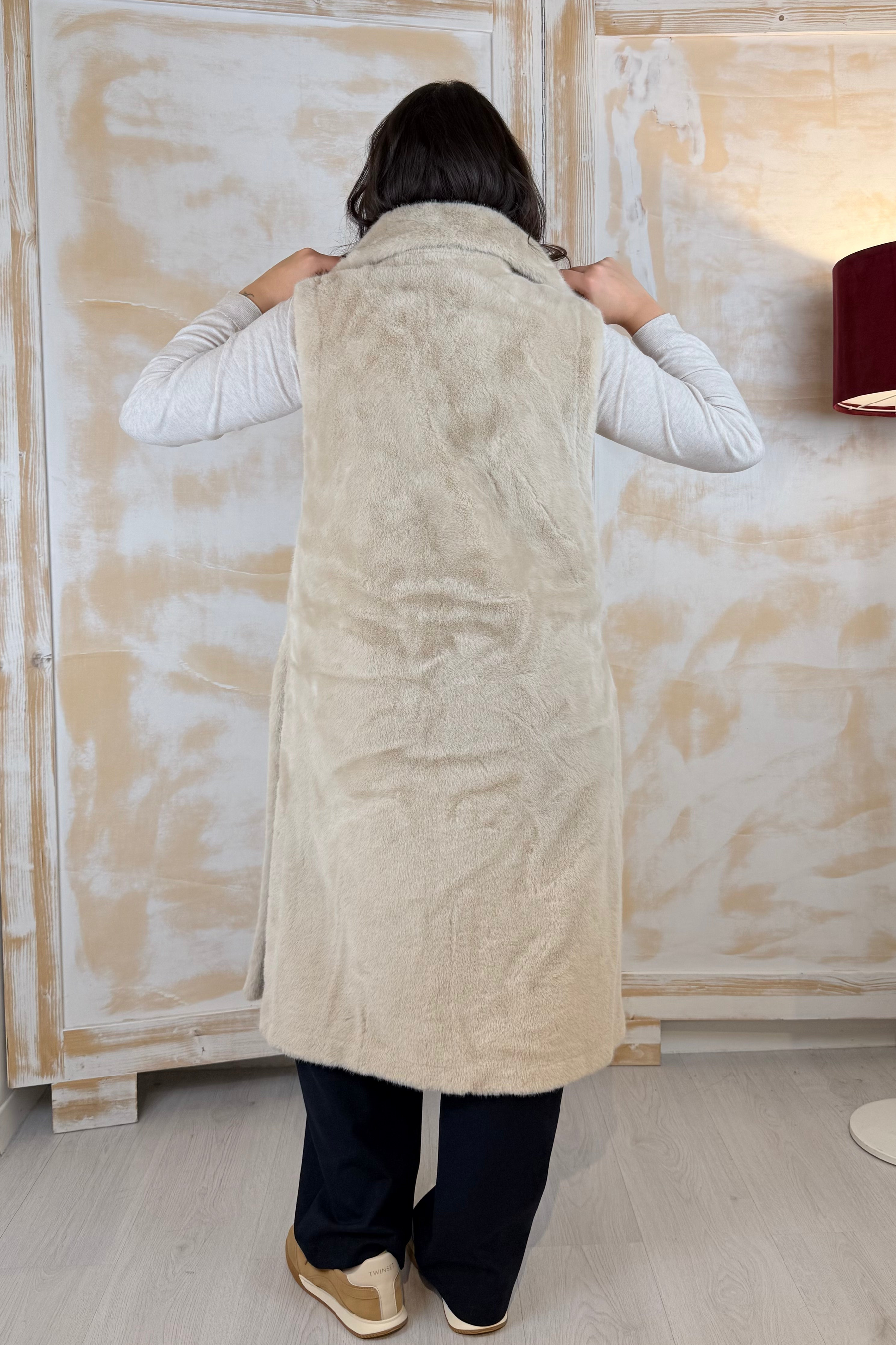 Gilet double-face in eco-montone LIU JO