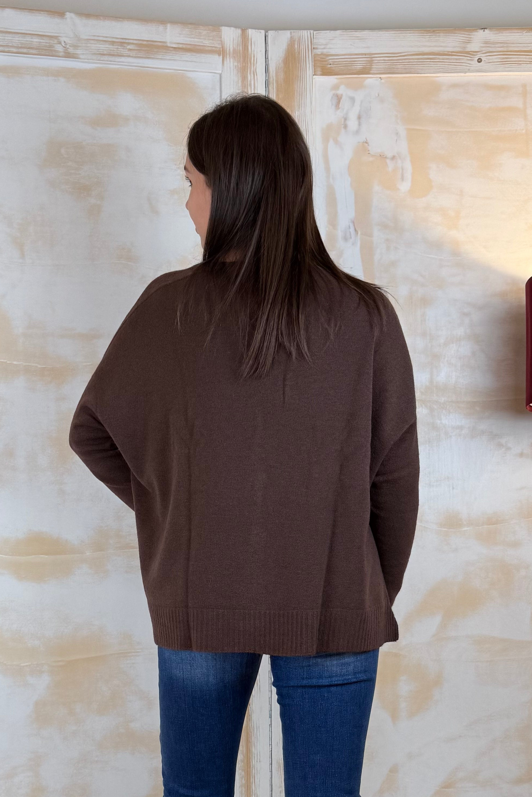 Cardigan in maglia con spacchi laterali MANILA GRACE