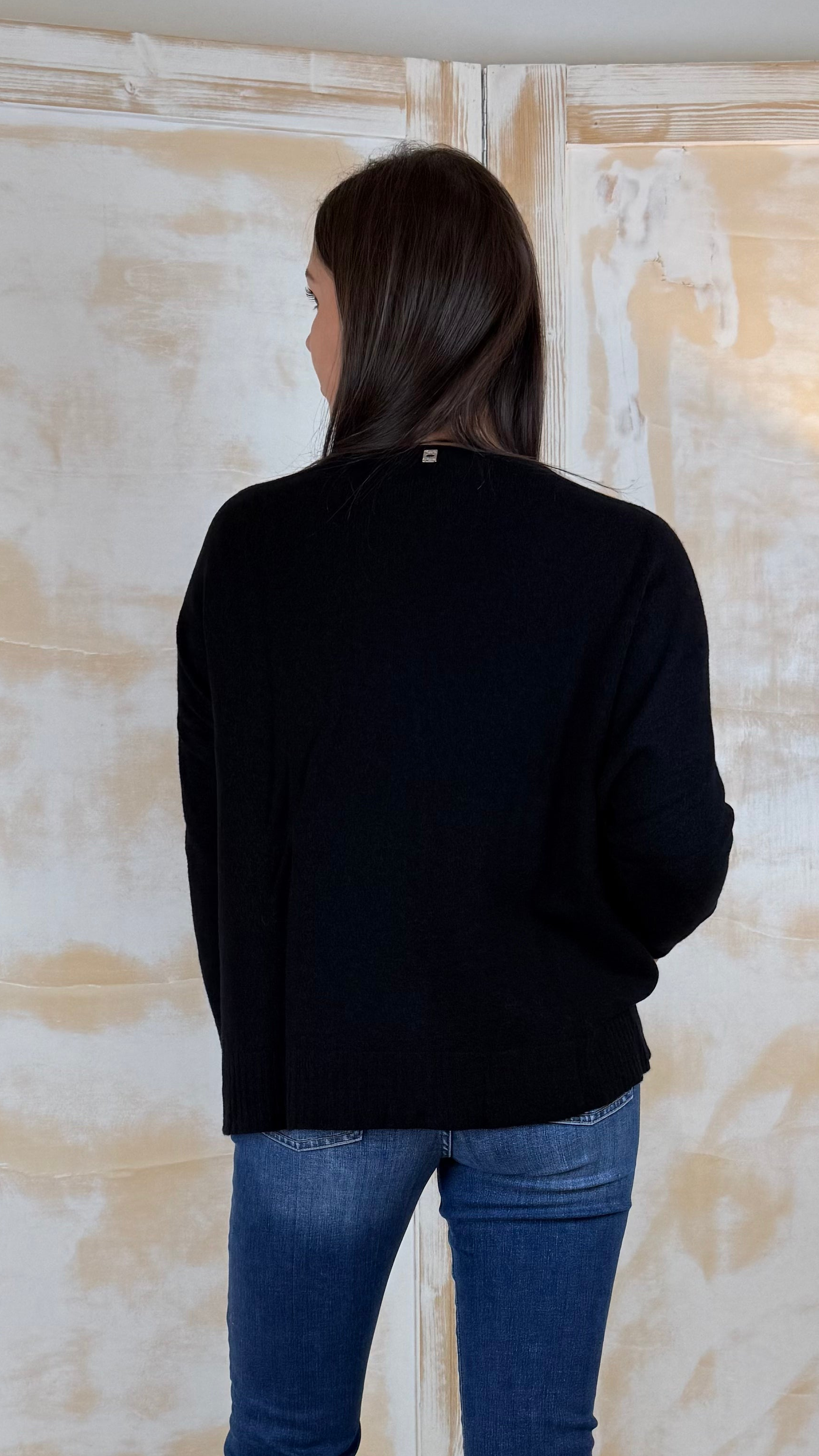 Cardigan in maglia con spacchi laterali MANILA GRACE