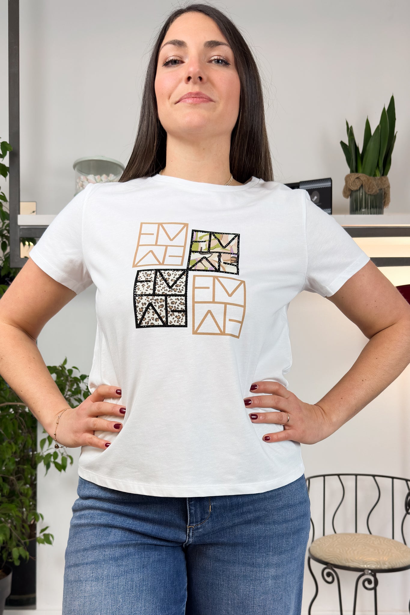 Tshirt ventaglio fantasia EMME