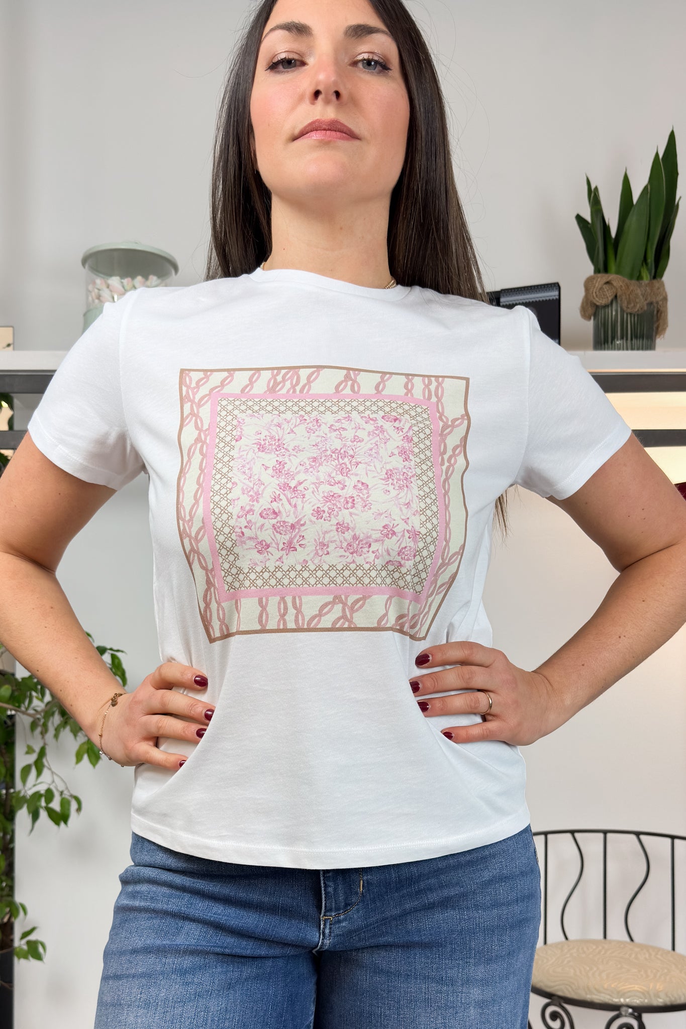Tshirt stampa foulard EMME