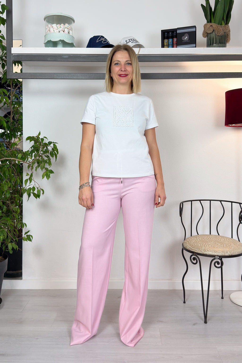 Tshirt paillettes e strass EMME