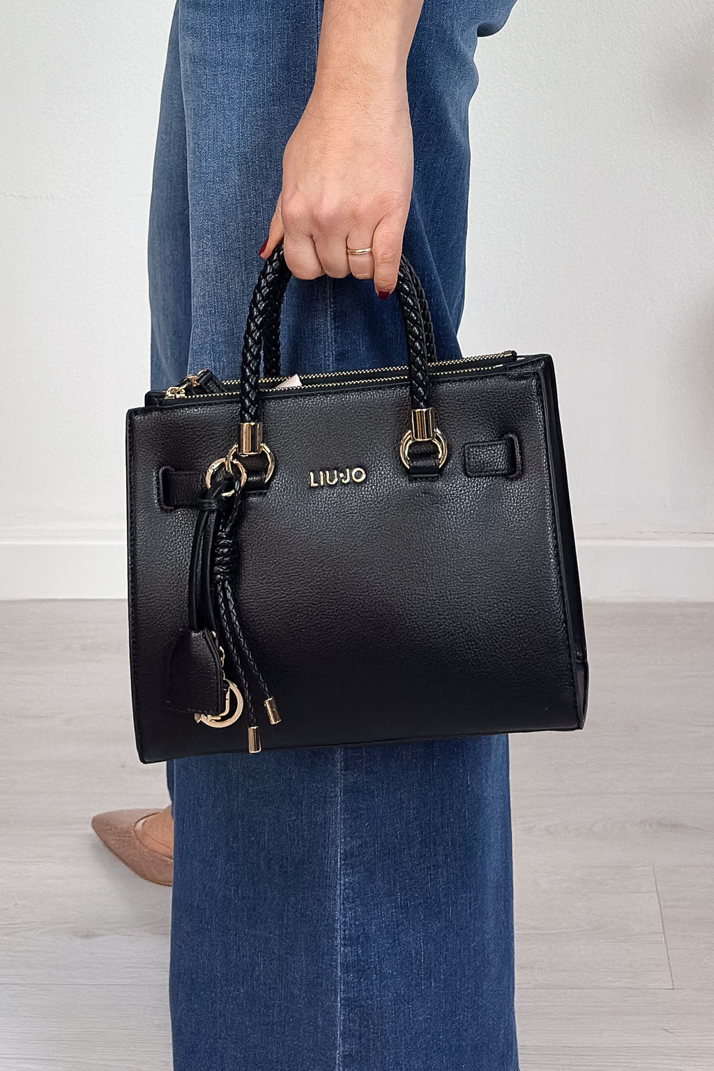 Borsa satchel piccola logata LIU JO