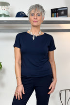 T-shirt in jersey interlock EMME