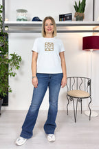 Tshirt paillettes e strass EMME