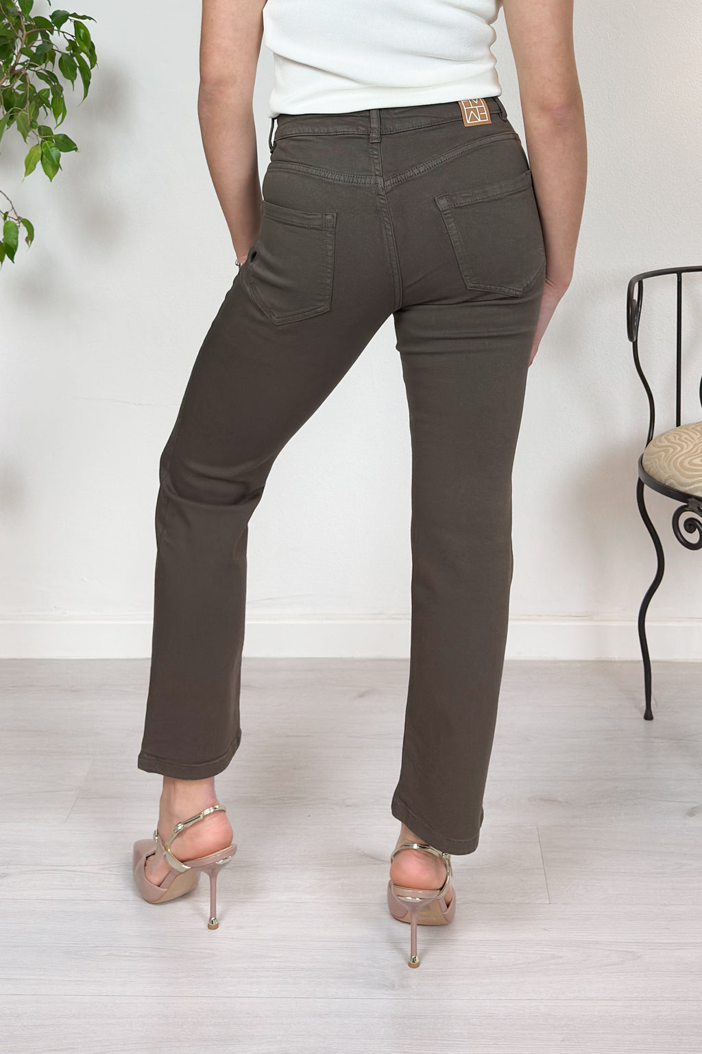 Pantalone in gabardina stretch EMME