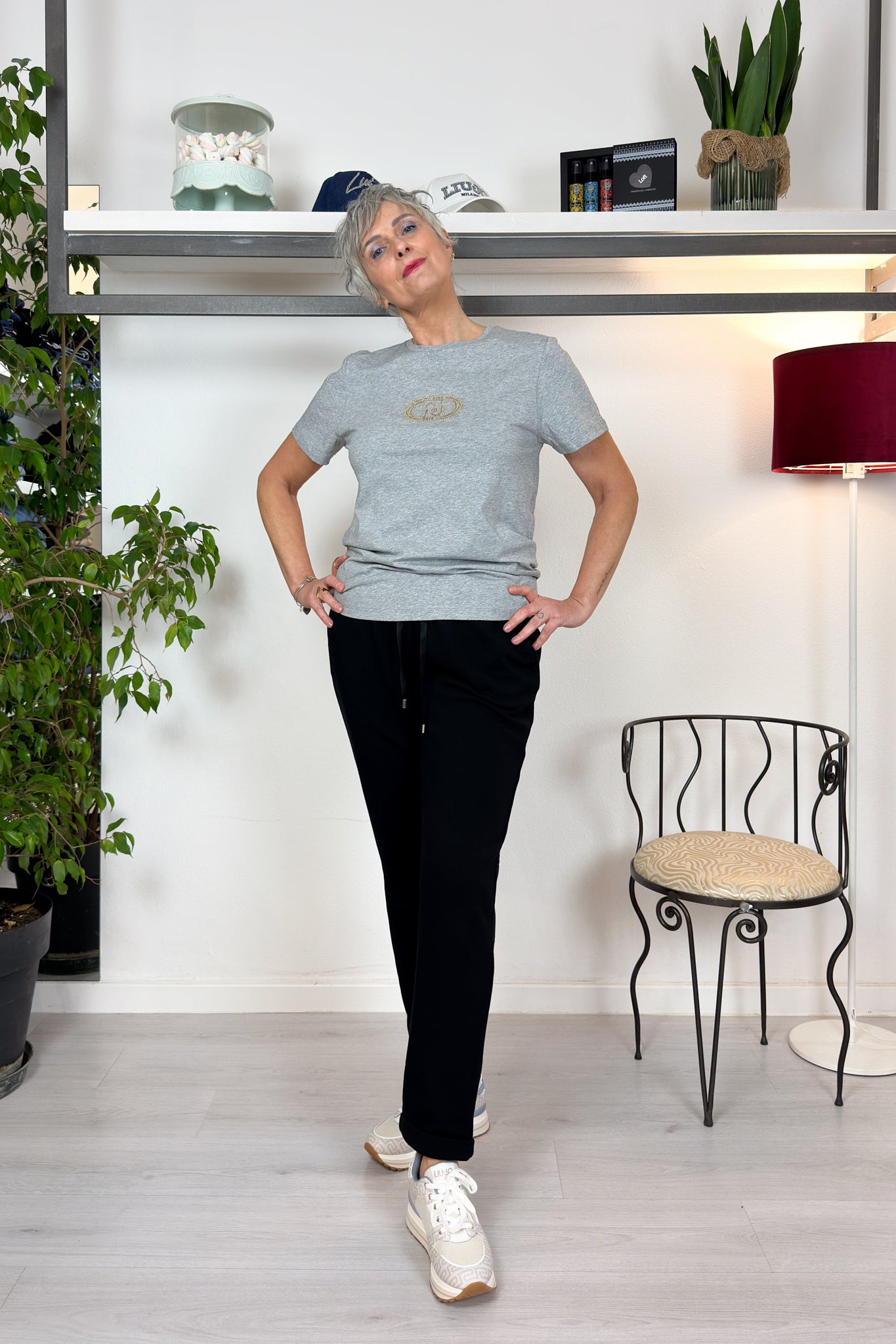 T-shirt con applicazioni LIU JO
